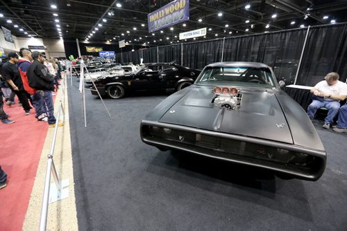 A Dodge Charger from the Fast and The Furious movie series at the World of Wheels Car show at the Convention Centre, Saturday, March 15, 2014. (TREVOR HAGAN/WINNIPEG FREE PRESS)