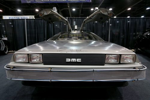 The Delorean from Back to the Future at the World of Wheels Car show at the Convention Centre, Saturday, March 15, 2014. (TREVOR HAGAN/WINNIPEG FREE PRESS)