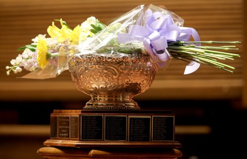 The Aikins Memorial Trophy at the Winnipeg Music Festival at Westminster United Church, Saturday, March 15, 2014. (TREVOR HAGAN/WINNIPEG FREE PRESS)