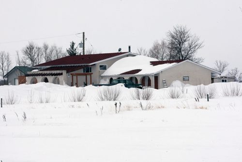 Home 3 km west of Oakbank Manitoba where 7 year old girl was mauled by two dogs Sunday  Nicolson said the two dogs quite regularly walked into her yard and interacted with her children without incident-   See Bill Redekop  story- Mar 17, 2014   (JOE BRYKSA / WINNIPEG FREE PRESS)