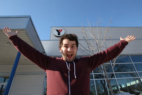 Jordan Power, who is writing the Our Winnipeg for this Sunday. He is writing about the YMCA on Fermor.     See Our Winnipeg story- Mar 21, 2014   (JOE BRYKSA / WINNIPEG FREE PRESS)