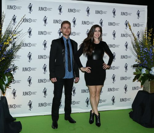 Autumn Hill on the JUNO green carpet at the RBC Convention Centre in Winnipeg on Saturday, March 29, 2014. (Photo by Crystal Schick/Winnipeg Free Press)