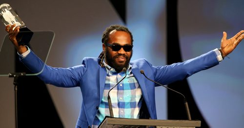 Excolevi wins Reggae Recording of the Year at the 2014 Juno Gala at the Winnipeg Convention Centre, Saturday, March 29, 2014. (TREVOR HAGAN/WINNIPEG FREE PRESS)
