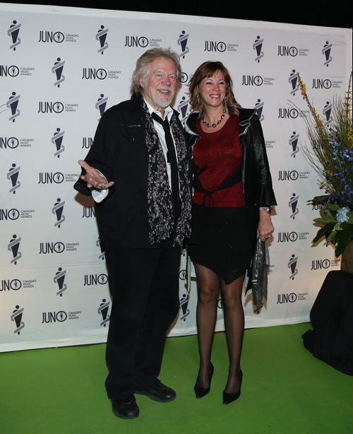 Randy Bachman on the JUNO green carpet at the RBC Convention Centre in Winnipeg on Saturday, March 29, 2014. (Photo by Crystal Schick/Winnipeg Free Press)