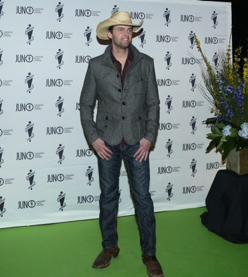 Dean Brody on the JUNO green carpet at the RBC Convention Centre in Winnipeg on Saturday, March 29, 2014. (Photo by Crystal Schick/Winnipeg Free Press)