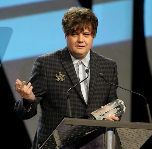 Ron Sexsmith wins the Juno for Adult Alternative Album of the Year, at the 2014 Juno Gala at the Winnipeg Convention Centre, Saturday, March 29, 2014. (TREVOR HAGAN/WINNIPEG FREE PRESS)