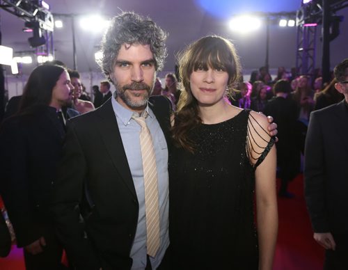 Hayden and guest on the 2014 JUNO red carpet in Winnipeg on Sunday, March 30, 2014.  (Photo by Crystal Schick/Winnipeg Free Press)