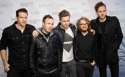 Performers OneRepublic arrive at Junos 2014 red carpet  (Joe Bryksa/ Winnipeg Free Press)