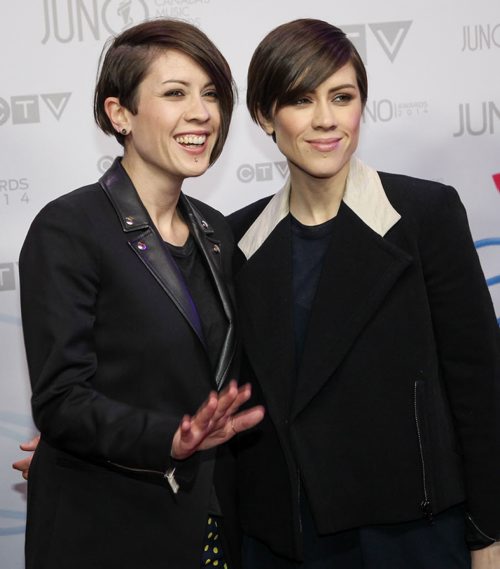 Juno winners and performers Tegan and Sara.  (Joe Bryksa/ Winnipeg Free Press)