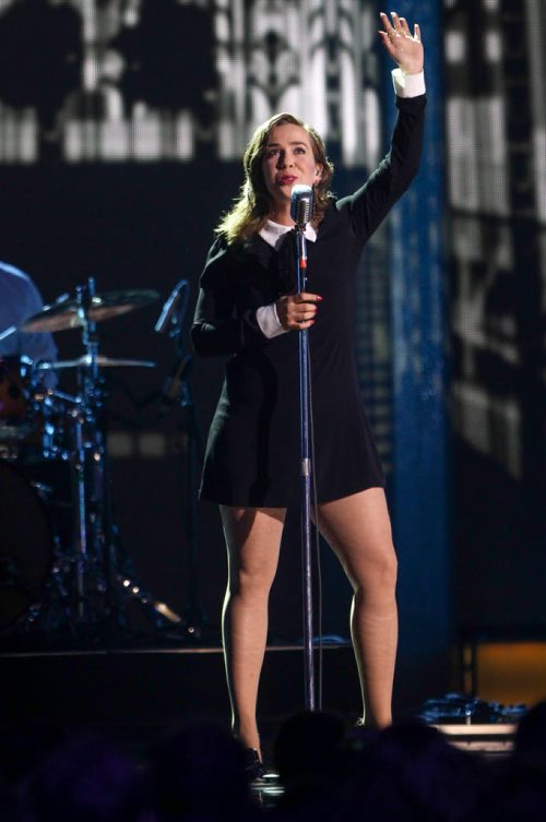 Serena Ryder performs at 2014 Juno Awards. (Joe Bryksa/ Winnipeg Free Press)