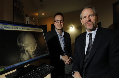 Fitness. At right,  Dr. Neil Craton and  Dr. Oliver Leslie, both are sports physicians at Legacy Sports Medicine. The pair say that the majority of people who think they have concussions actually don't. Shamona Harnett  story.   Wayne Glowacki / Winnipeg Free Press March 31   2014
