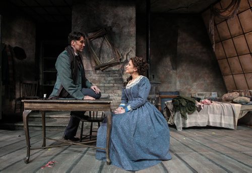 Eric Fennell as Rodolfo and Danielle Pastin as Mimi in the Manitoba Opera production of La Boheme which will be running April 5, 8 and 11th at the Centennial Concert Hall. 140401 - Tuesday, April 01, 2014 -  (MIKE DEAL / WINNIPEG FREE PRESS)