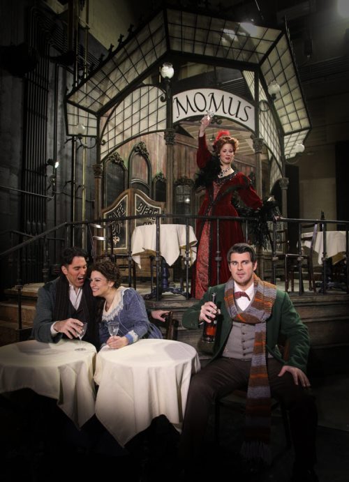 (l-r) Eric Fennell as Rodolfo, Danielle Pastin as Mimi, Lara Ciekiewicz as Musetta and Keith Phares as Marcello in the Manitoba Opera production of La Boheme which will be running April 5, 8 and 11th at the Centennial Concert Hall. 140401 - Tuesday, April 01, 2014 -  (MIKE DEAL / WINNIPEG FREE PRESS)