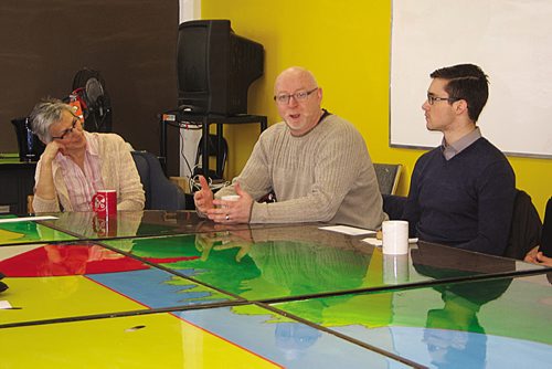 Canstar Community News March 27 2014 - (left to right) LITE executive director Anne Lindsay, IRCOM's ? and RaY's Scott Angus  (JARED STORY/THE TIMES/CANSTAR COMMUNITY NEWS)