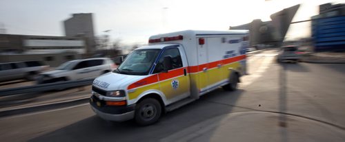 City Ambulances re: bumpy rides on Winnnipeg Roads,  See story.  April 8, 2014 - (Phil Hossack / Winnipeg Free Press)