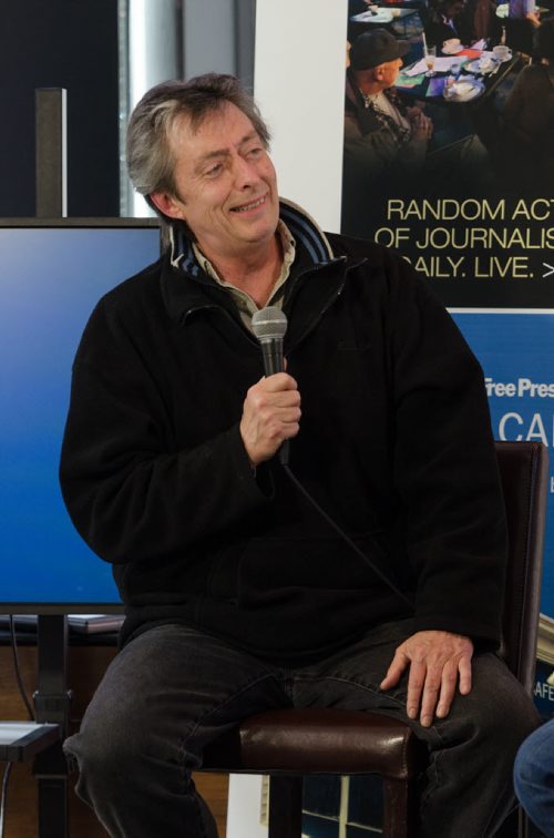 Comedian Derek Edwards spoke at the Free Press Café on Thrusday April 10, 2014.  Edwards will be performing at the Winnipeg Comedy Festival.  EMILY CUMMING / WINNIPEG FREE PRESS APRIL 10, 2014