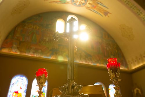 Holy Eucharist Ukrainian Catholic Church in Winnipeg on Tuesday, April 8, 2014. (Photo by Crystal Schick/Winnipeg Free Press/Winnipeg Free Press)