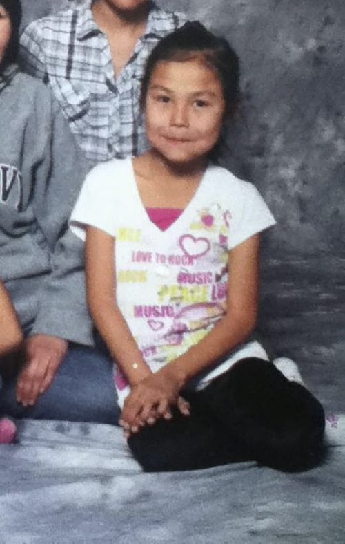 Facebook photo Raquelle Tssessaze, 10, a resident of Lac Brochet, died Tuesday, April 15, 2014, around 6 p.m. when she was attacked by two dogs on a trail through the bush in the remote northern community. She was on her way from taekwondo. This photo was when she was 8 years old.