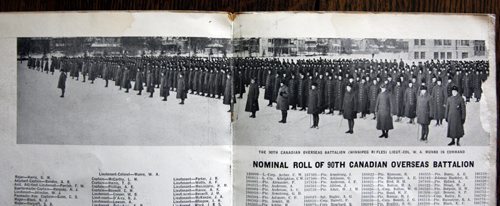 From the collection of Barbara Sarsons of her father Stanley Bowen's WW1 war letters and memorabilia.  Winnipeg in the background  of  photo. Kevin Rollason story/ pos. Remembrance Day . Wayne Glowacki / Winnipeg Free Press April 17   2014