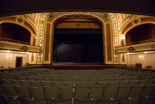 The view from the main level of the Burton Cummings Theatre in Winnipeg on Friday, March 21, 2014. True North is taking over the management of the theatre and has many necessary upgrades planned. (Photo by Crystal Schick/Winnipeg Free Press)