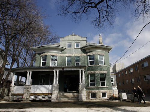 MYS Youth Resource Centre and Emergency Shelter located at 159 Mayfair Ave. The renovated 7,000 square foot mansion was built in 1903 by railway and hotel magnate J.D. McArthur.  Carol Sanders story  Wayne Glowacki / Winnipeg Free Press April 22   2014