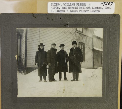 COPY PHOTOS FOR CITY ELECTION STORY BY BART: 1874 William F. Luxton.(right). Left- Harold Mallock, Geo. E. Luxton, and Louis Parker Luxton. PHOTOS FROM MANITOBA ARCHIVES. BORIS MINKEVICH / WINNIPEG FREE PRESS April 22, 2014