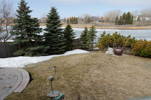 Backyard 81 Shorecrest Drive in Lindenwood.  EMILY CUMMING / WINNIPEG FREE PRESS