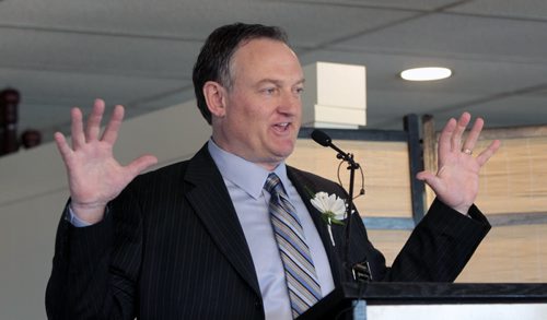 Darren Dunn, CEO, Assiniboia Downs at Annual Downs luncheon newser. Paul Wiecek story. Wayne Glowacki / Winnipeg Free Press May1  2014