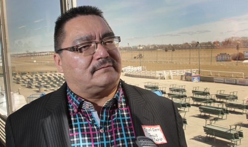 Peguis First Nation Chief Glenn Hudson at the   Annual Assiniboia Downs luncheon newser. Paul Wiecek story. Wayne Glowacki / Winnipeg Free Press May1  2014