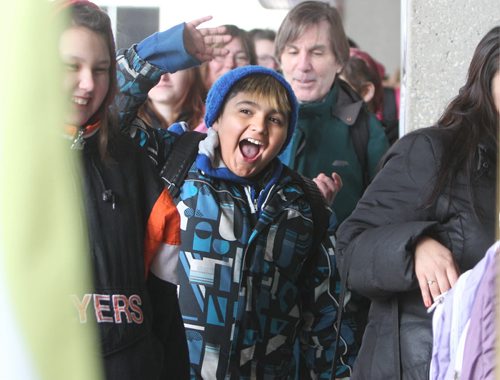 NEXT STAR AUDITIONS  Hundreds of kids show their excitement as they are escorted into the doors of the RBC Convention Centre Saturday to audition in the Next Star Auditons competition after waiting in  ilineups  outside for hours in unseasonal temperatures.   May 03, 2014 Ruth Bonneville / Winnipeg Free Pres