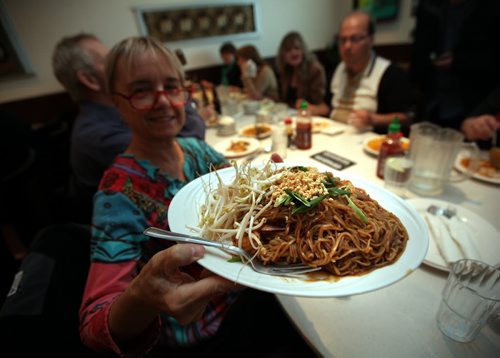"Winnipeg Foodies" gathered to sample the fare at Magic Thai Wednesday evening. See Dave Sanderson story. May 7, 2014 - (Phil Hossack / Winnipeg Free Press)