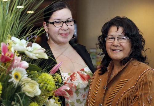 Mother's Day feature  Amy Leveque , her  mother (of Amy) Hilda Leveque  ,  May 8  2014 / KEN GIGLIOTTI / WINNIPEG FREE PRESS