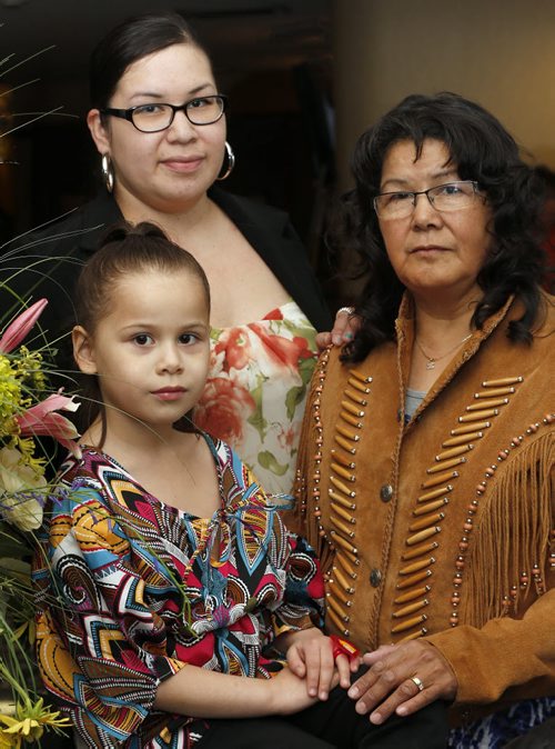 Mother's Day feature  Amy Leveque , daughter Autumn age 6 , mother (of Amy) Hilda Leveque   ,  May 8  2014 / KEN GIGLIOTTI / WINNIPEG FREE PRESS