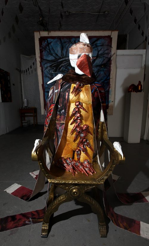 Arlea Ashcroft's solo art show called Let It Burn that explores suicide and depression. See Jen Zoratti story. May 13, 2014 - (Phil Hossack / Winnipeg Free Press)