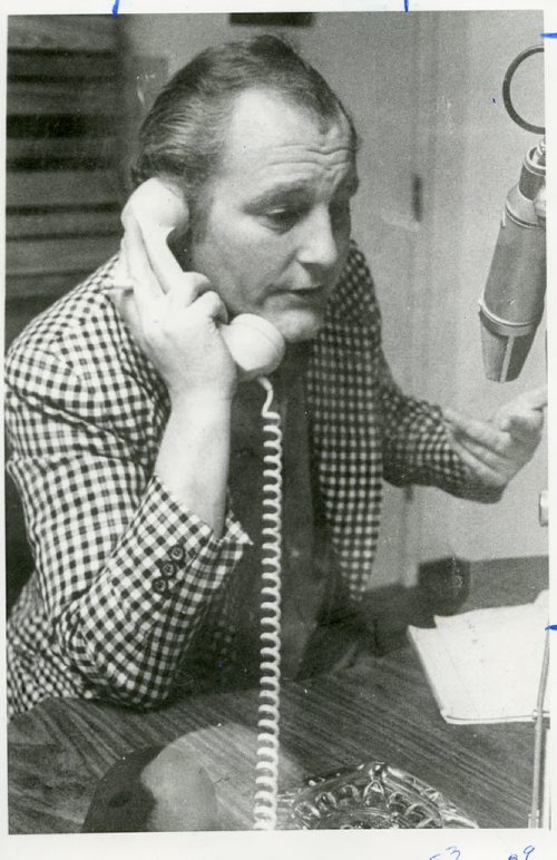 Archive photo of Radio announcer CJOB Peter Warren, from 1980's Winnipeg Free Press