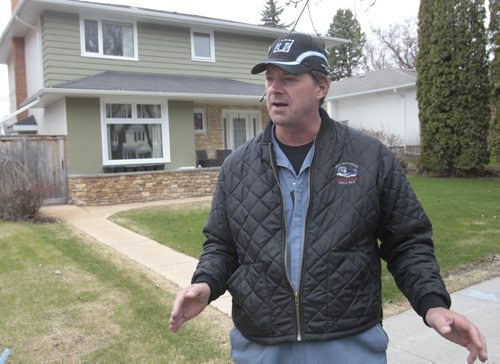 For story on community mailboxes.    Mike Wiens, a resident on Rupertsland Blvd. gives his opinion on mail delivery.  Kevin Rollason story Wayne Glowacki / Winnipeg Free Press May 14 2014