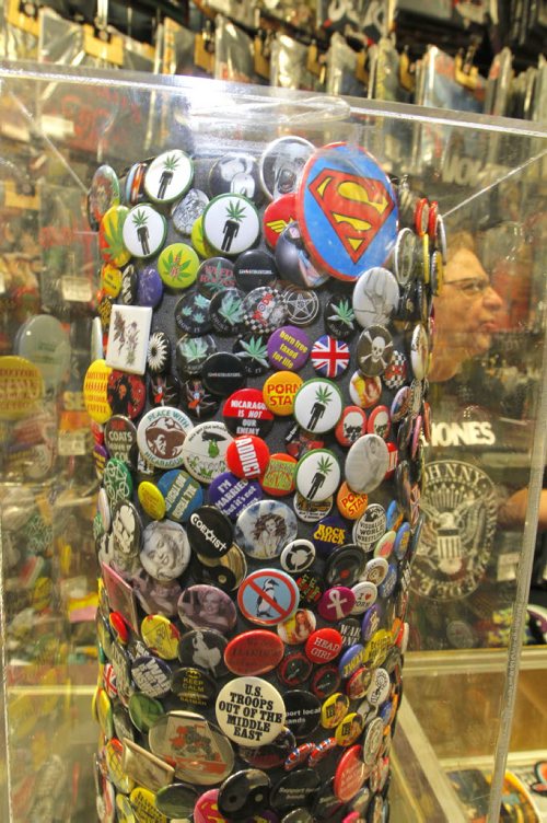Sunday Xtra - Wild Planet - Roman Panchyshyn runs the iconic store at confusion corner. They sell pins there too. BORIS MINKEVICH / WINNIPEG FREE PRESS  May 15, 2014