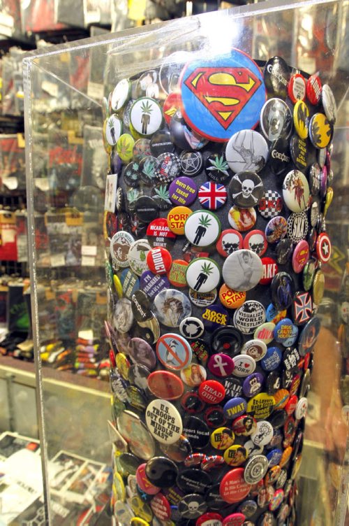 Sunday Xtra - Wild Planet - Roman Panchyshyn runs the iconic store at confusion corner. They sell pins there too. BORIS MINKEVICH / WINNIPEG FREE PRESS  May 15, 2014