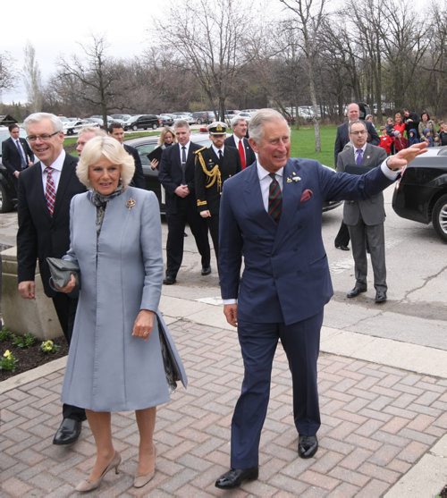 Prince Charles and the Duchess off Cornwall  attend The Assiniboine Park Pavilion Gallery Wednesday morning in Winnipeg - Bruce Owen story- May 21, 2014   (JOE BRYKSA / WINNIPEG FREE PRESS)