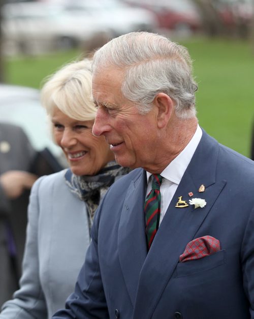 Prince Charles and the Duchess of Cornwall arrive at the Assiniboine Park Pavilion Gallery Wednesday morning in Winnipeg - Bruce Owen story- May 21, 2014   (JOE BRYKSA / WINNIPEG FREE PRESS)