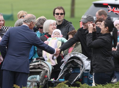 Prince Charles greets the crowd at the The Assiniboine Park Pavilion Gallery Wednesday morning in Winnipeg - Bruce Owen story- May 21, 2014   (JOE BRYKSA / WINNIPEG FREE PRESS)