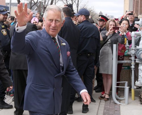 His Royal Highness Prince Charles attends Red River College downtown campus Wednesday afternoon in Winnipeg - Bruce Owen story- May 21, 2014   (JOE BRYKSA / WINNIPEG FREE PRESS)