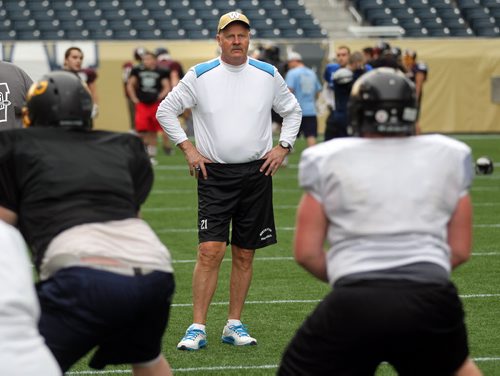 Football coach Ron Gustafson re: "Senior Bowl" See Paul Wiecik's story. May 22, 2014 - (Phil Hossack / Winnipeg Free Press)