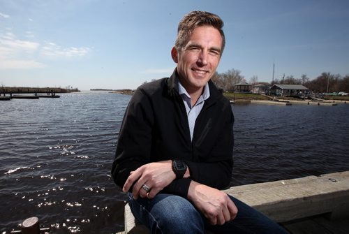 Rob Nedotiafko, co-ordinator of the prov gov't Zebra Mussel Project. poses at the harbor in Winnnipeg Beach Friday. See Larry Kush story. May 23, 2015 - (Phil Hossac / Winnipeg Free Press)