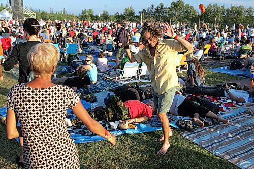 BORIS MINKEVICH / WINNIPEG FREE PRESS  070708 Winnipeg Folk Festival. Generic shots of people doing stuff at the festival. Dancing, eating, festing.