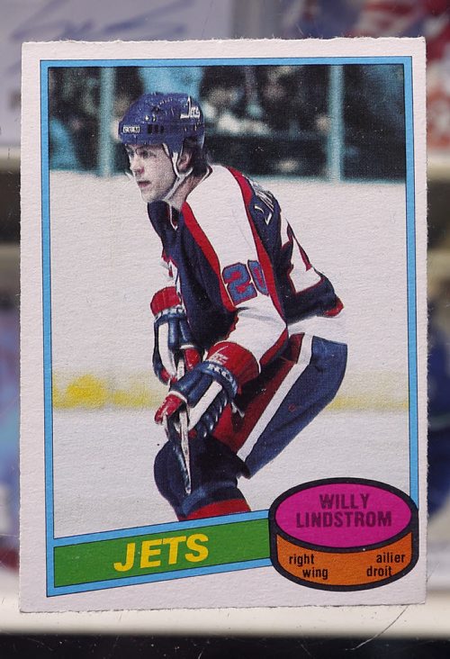Willy Lindstrom in photo .Please Credit photo : curtesy of Joe Daley's Sports Cards -49.8 Äì 1979 WHA Avco Cup  winning Winnipeg Jets player photos .May 26 2014 / KEN GIGLIOTTI / WINNIPEG FREE PRESS