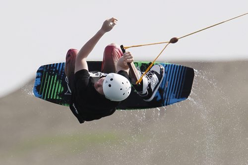 June 1, 2014 - 140601  - Carter Retchuk catches air off a jump at Adrenalin Adventures Sunday, June 1, 2014.  John Woods / Winnipeg Free Press