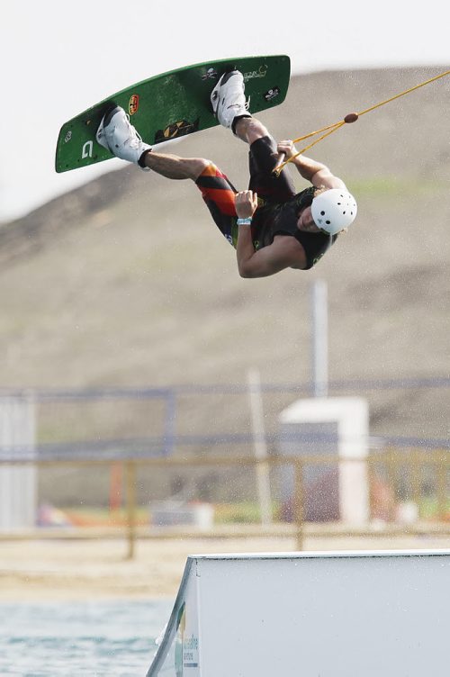 June 1, 2014 - 140601  - Joey Labossiere catches air off a jump at Adrenalin Adventures Sunday, June 1, 2014.  John Woods / Winnipeg Free Press