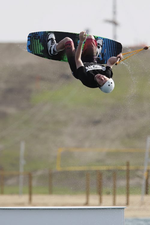 June 1, 2014 - 140601  - Carter Retchuk catches air of a jump at Adrenalin Adventures Sunday, June 1, 2014.  John Woods / Winnipeg Free Press