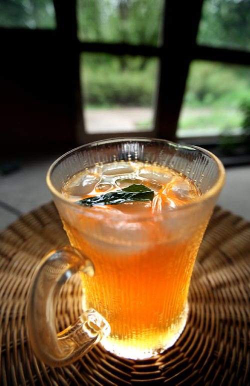 Food Front- Iced Green Tea and Mint- See Alison Gilmore's story. June 2, 2014 - (Phil Hossack / Winnipeg Free Press)